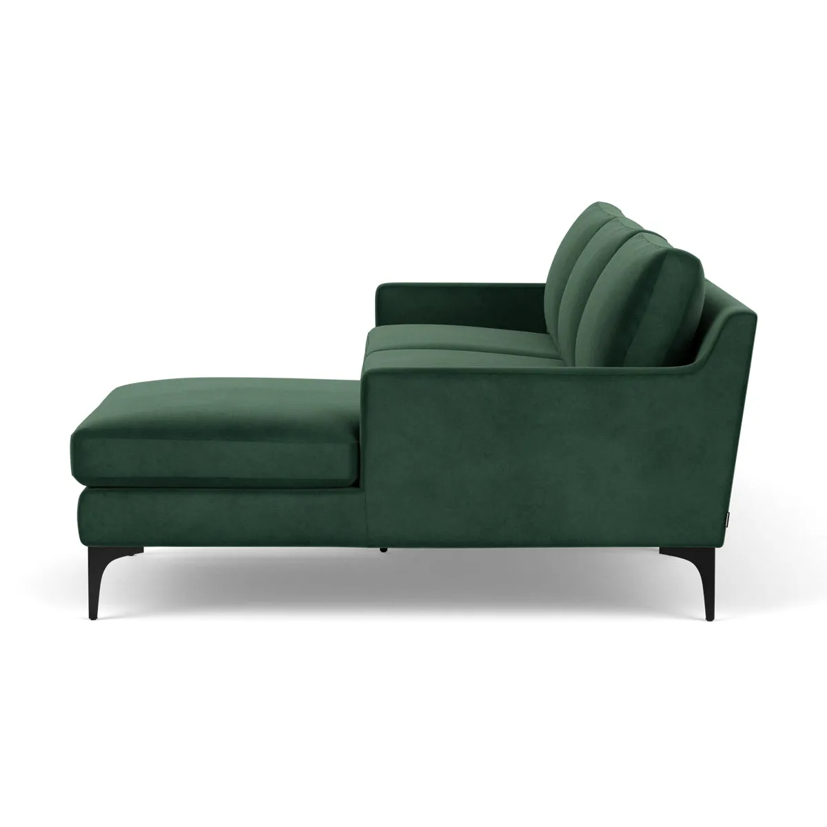 Astha Velvet Right Chaise Sofa