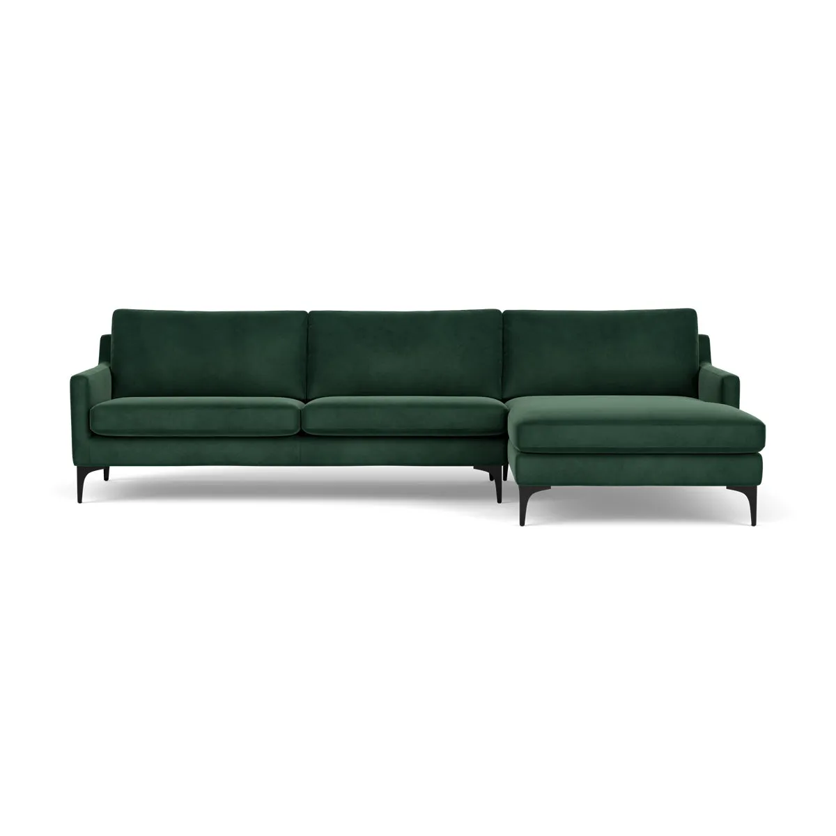 Astha Velvet Right Chaise Sofa