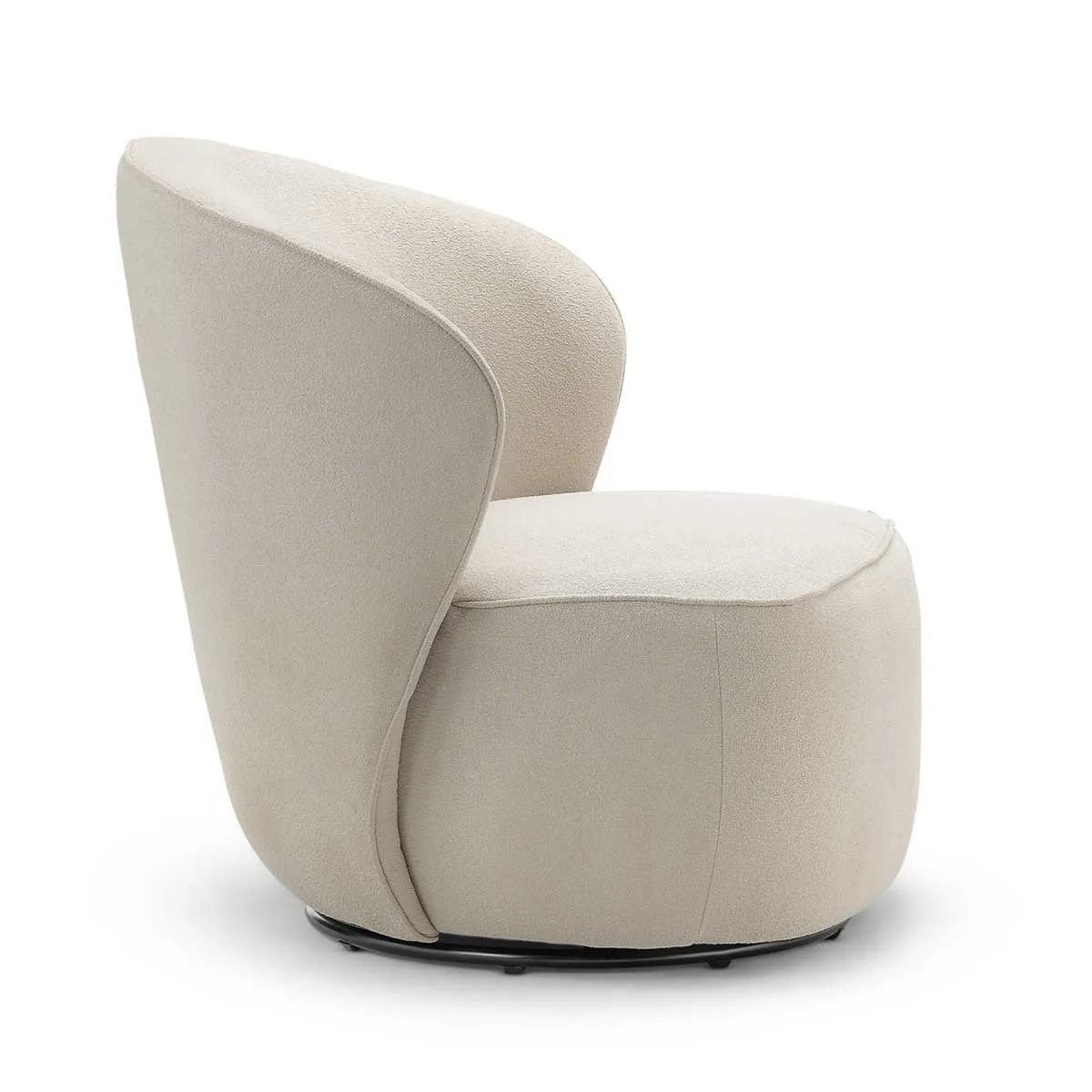 Atlas Boucle Swivel Lounge Chair