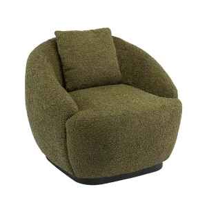 Avalon Fur Swivel Armchair