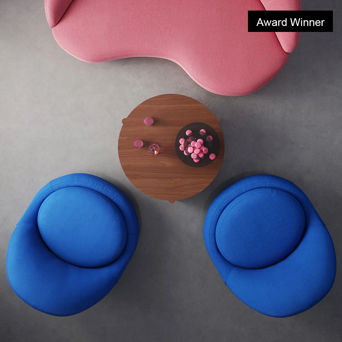 Babette Fabric Swivel Armchair