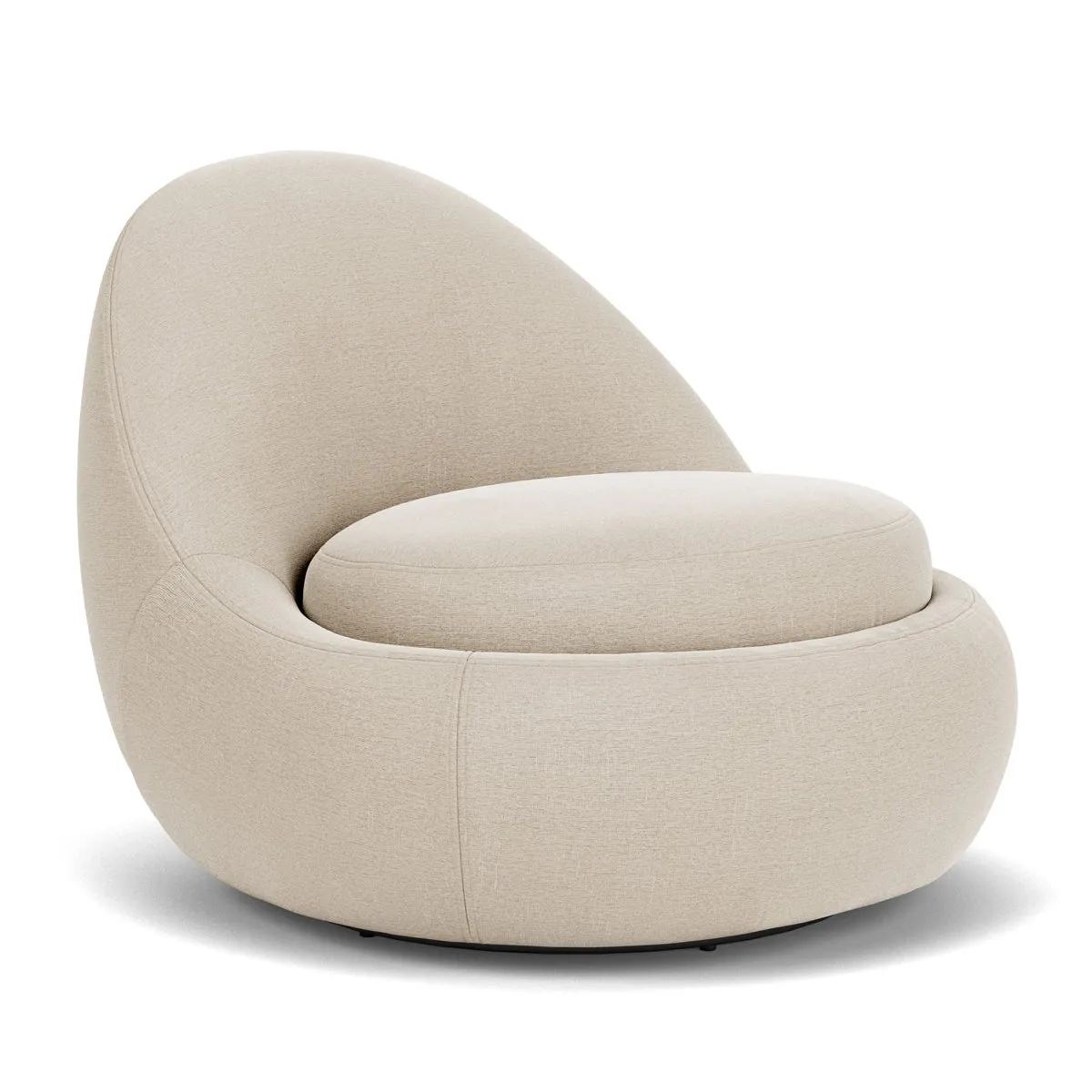 Babette Fabric Swivel Armchair