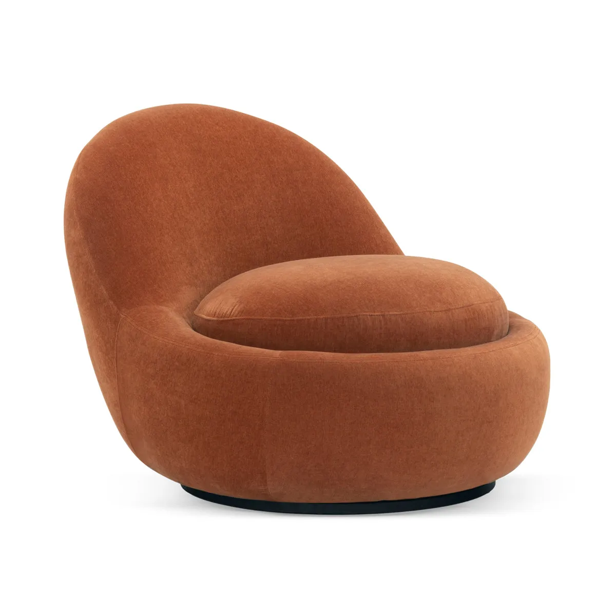 Babette Fabric Swivel Armchair