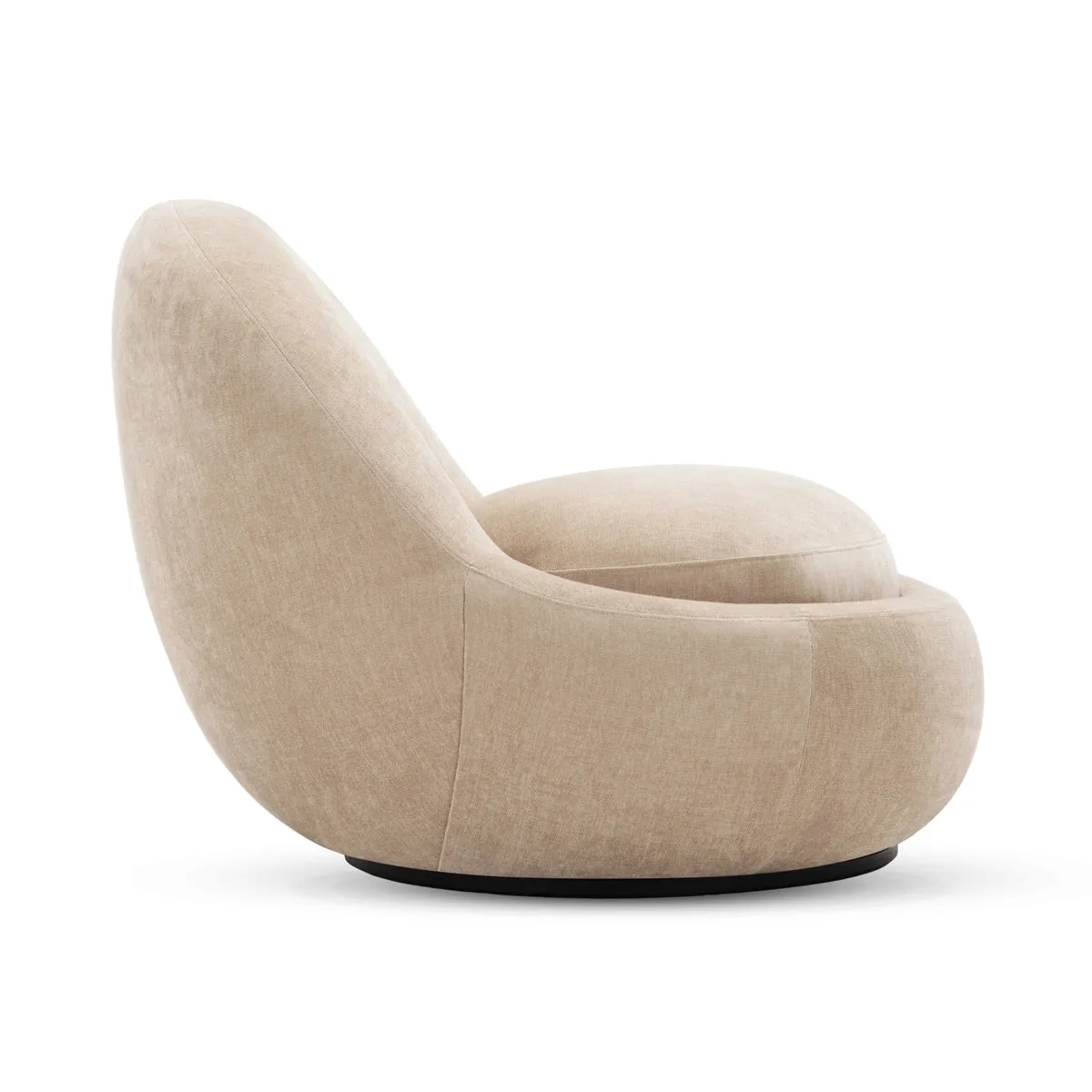 Babette Fabric Swivel Armchair