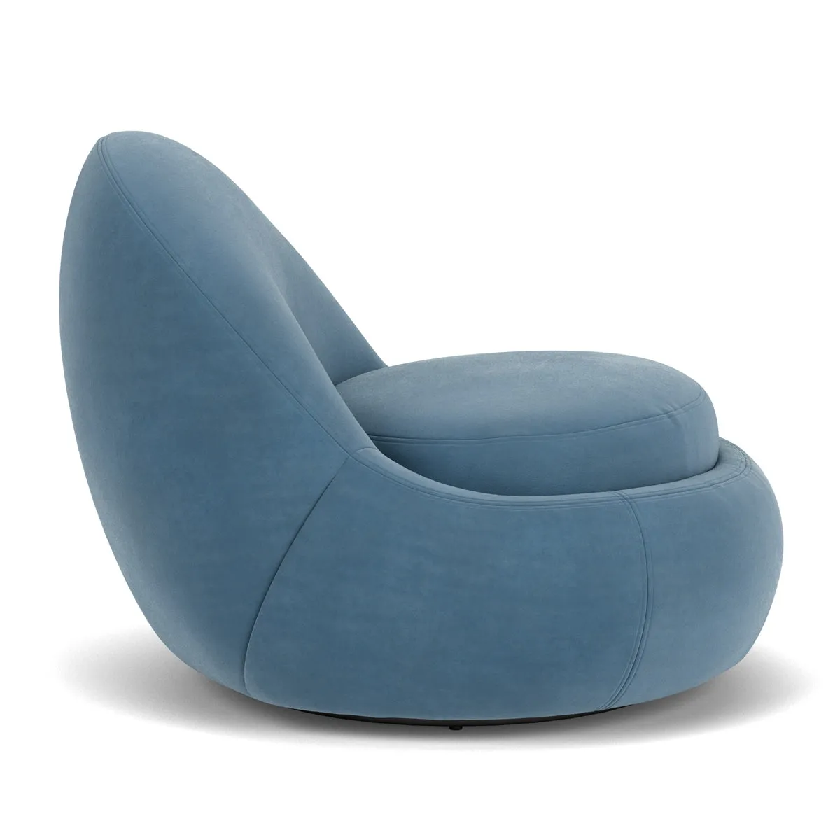 Babette Velvet Swivel Armchair