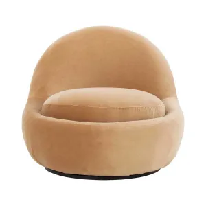 Babette Velvet Swivel Armchair