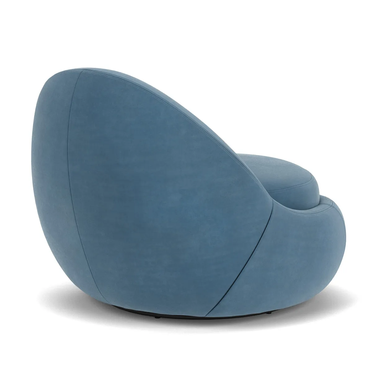 Babette Velvet Swivel Armchair