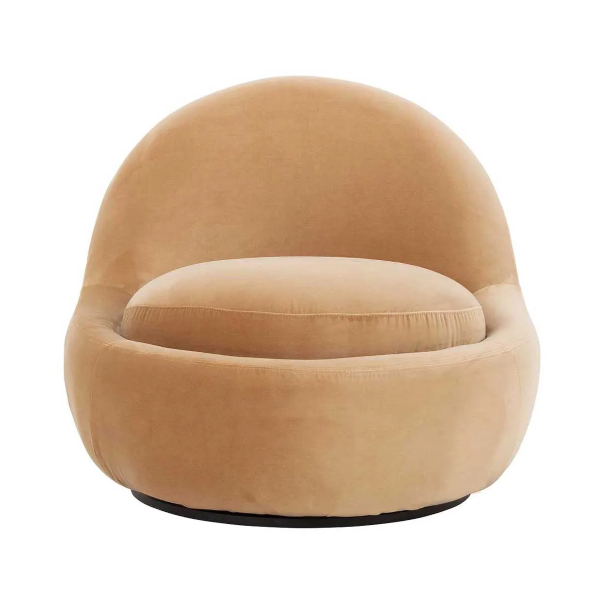Babette Velvet Swivel Armchair