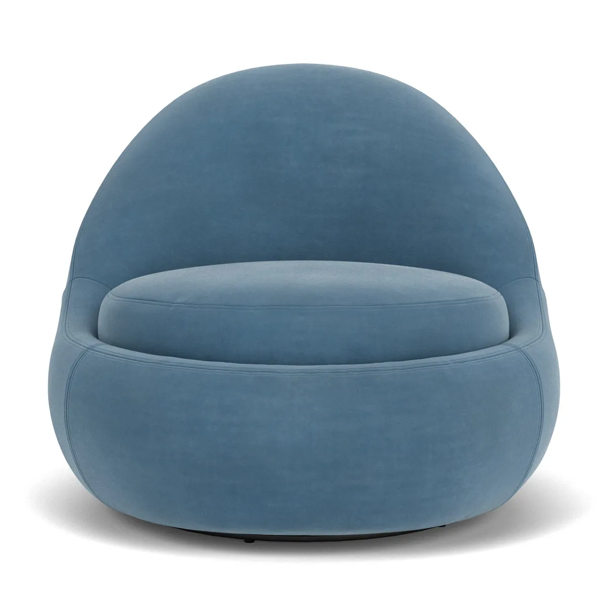 Babette Velvet Swivel Armchair
