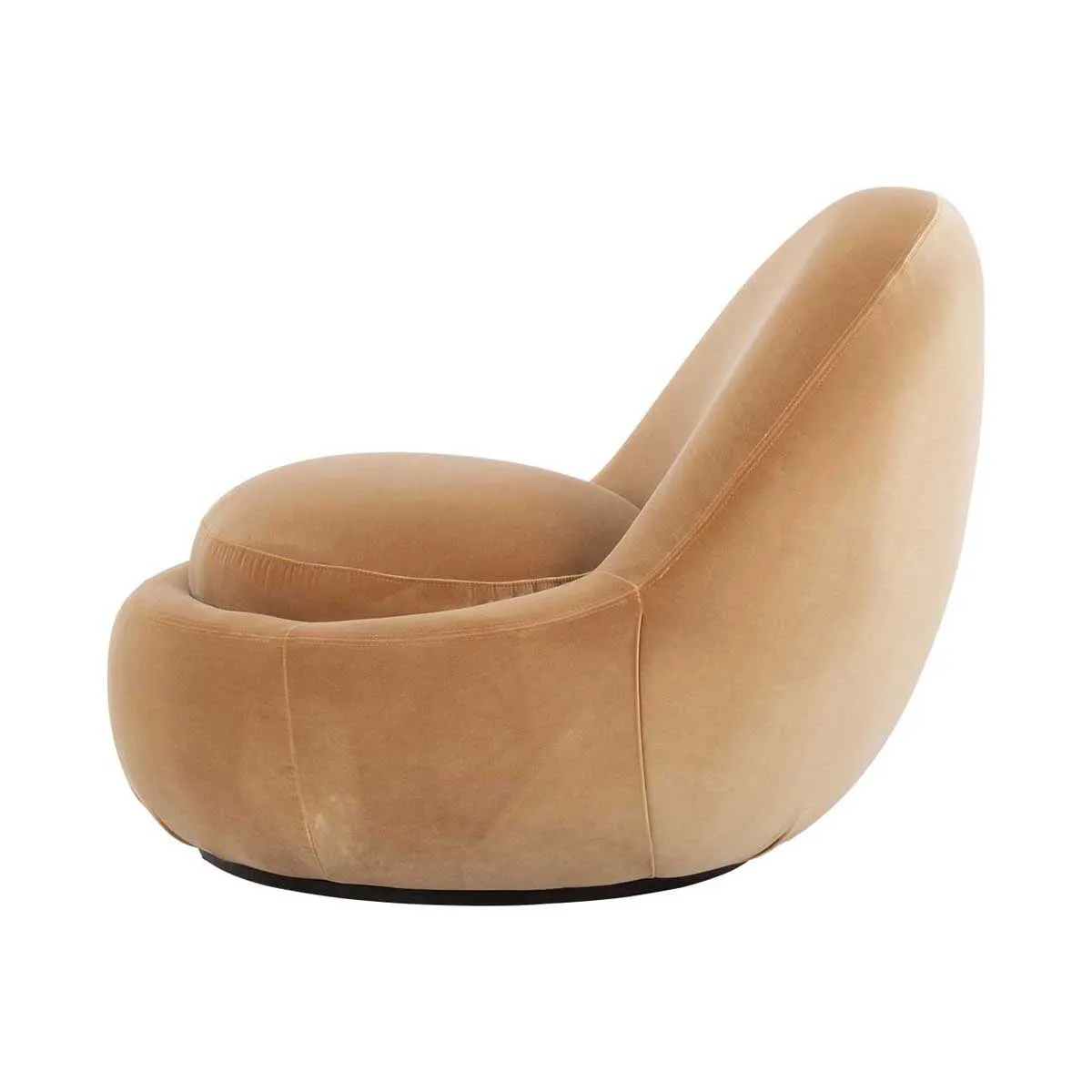 Babette Velvet Swivel Armchair