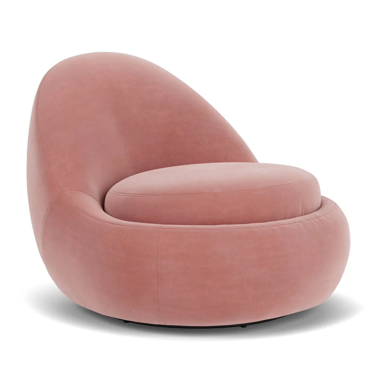 Babette Velvet Swivel Armchair