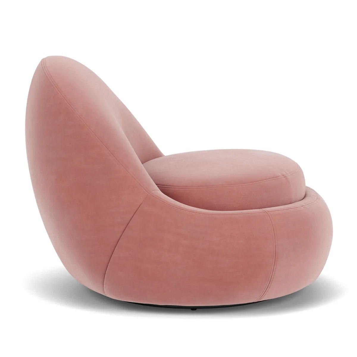 Babette Velvet Swivel Armchair