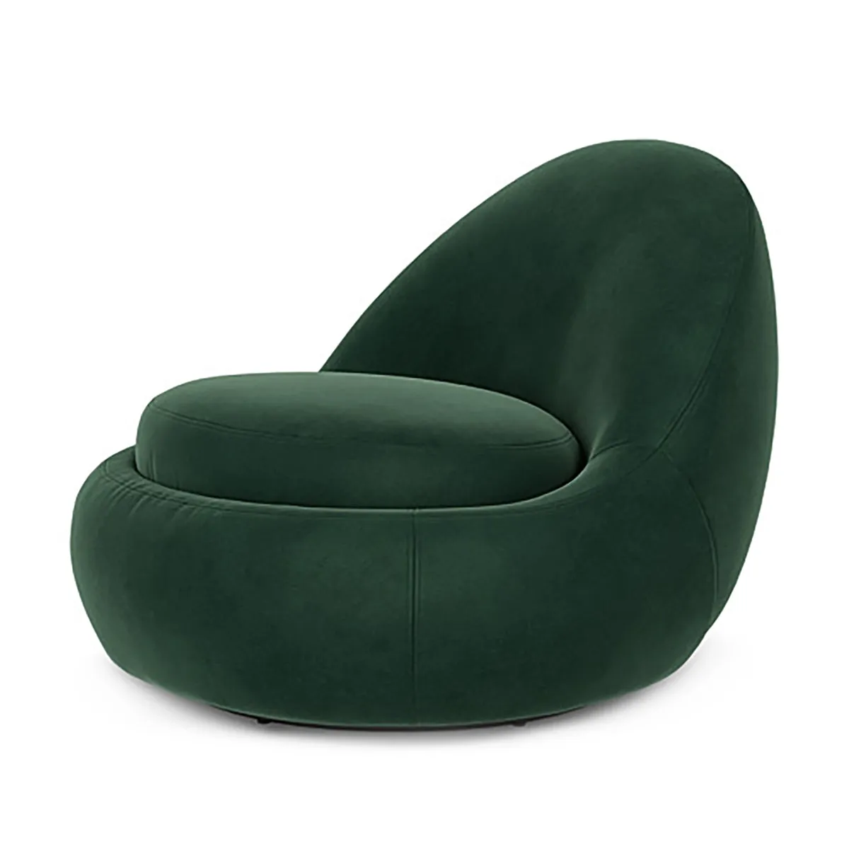 Babette Velvet Swivel Armchair