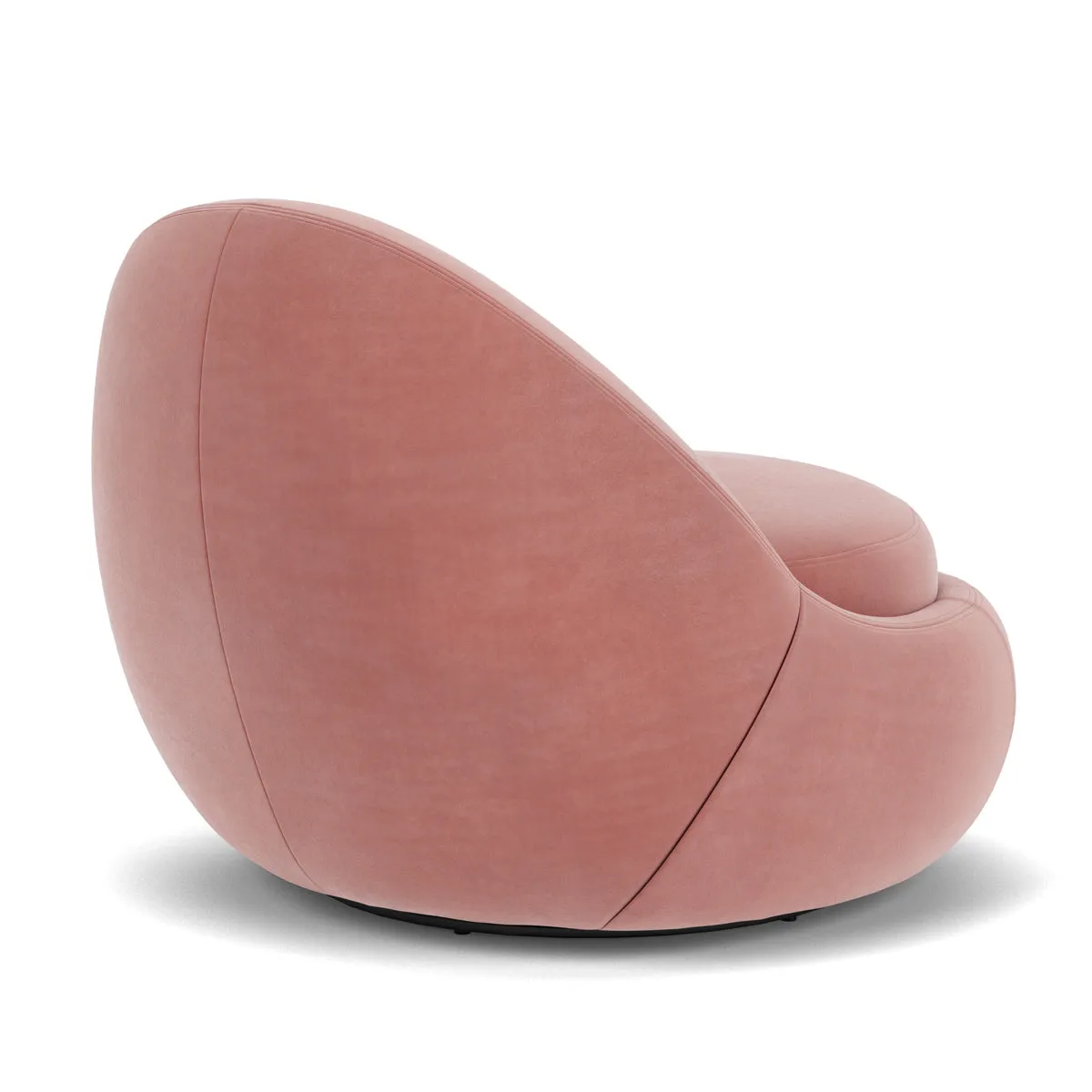 Babette Velvet Swivel Armchair