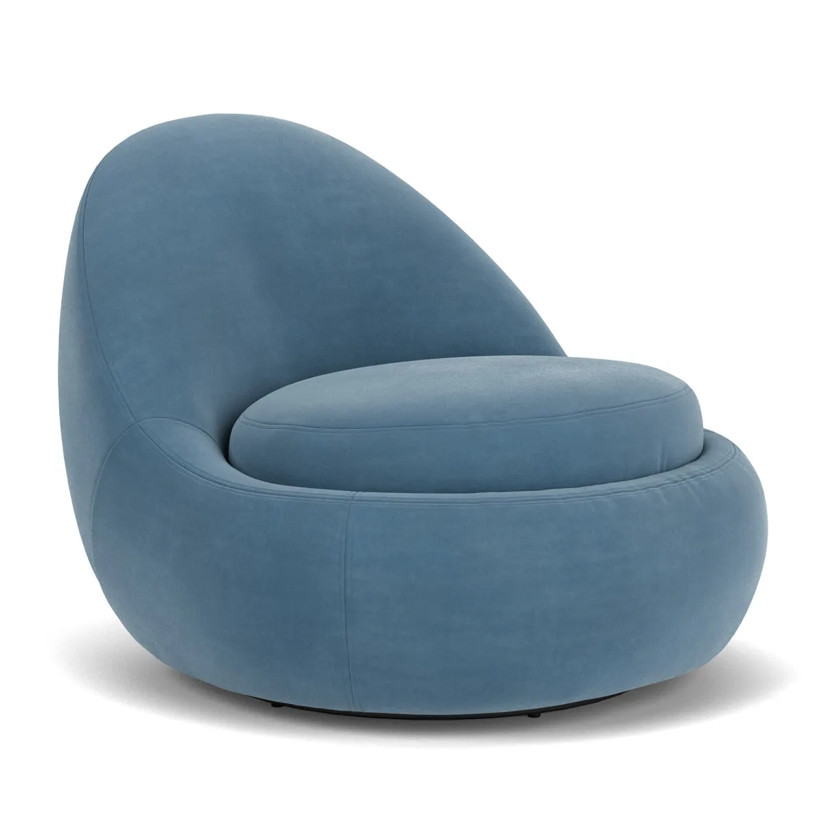 Babette Velvet Swivel Armchair
