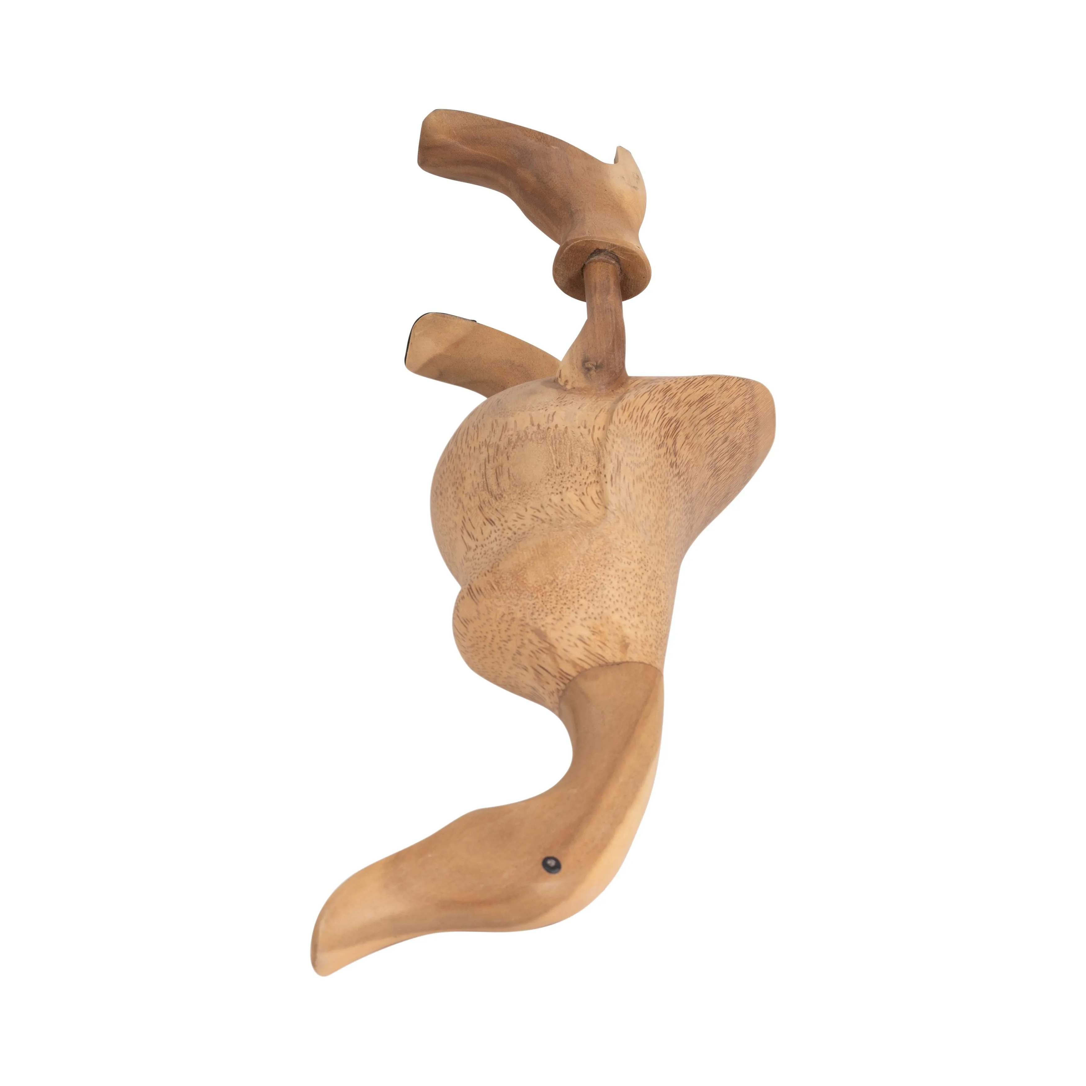 BAMBOO, 20" DUCK IN RAINBOOTS, NATURAL