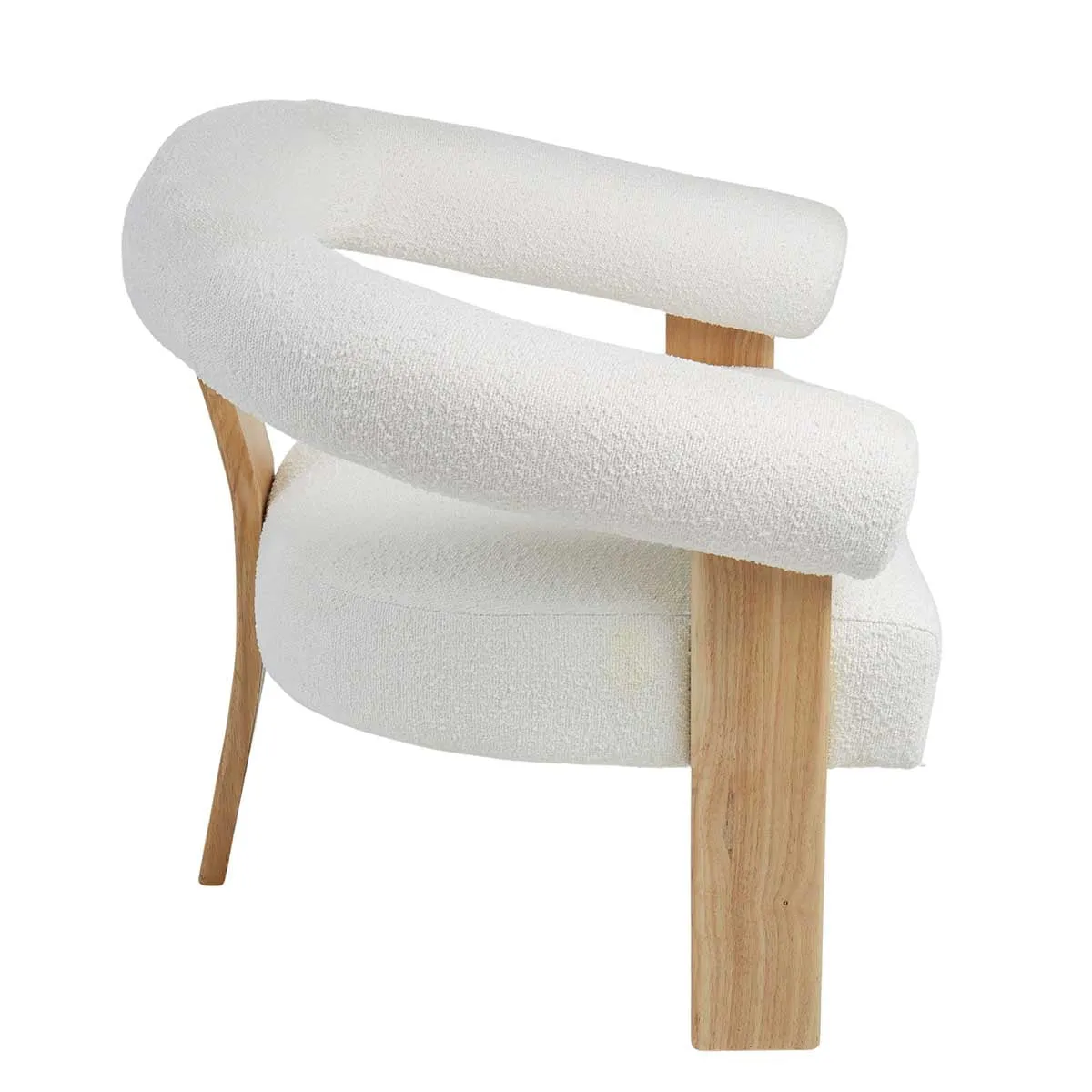 Boucle Curved Armchair