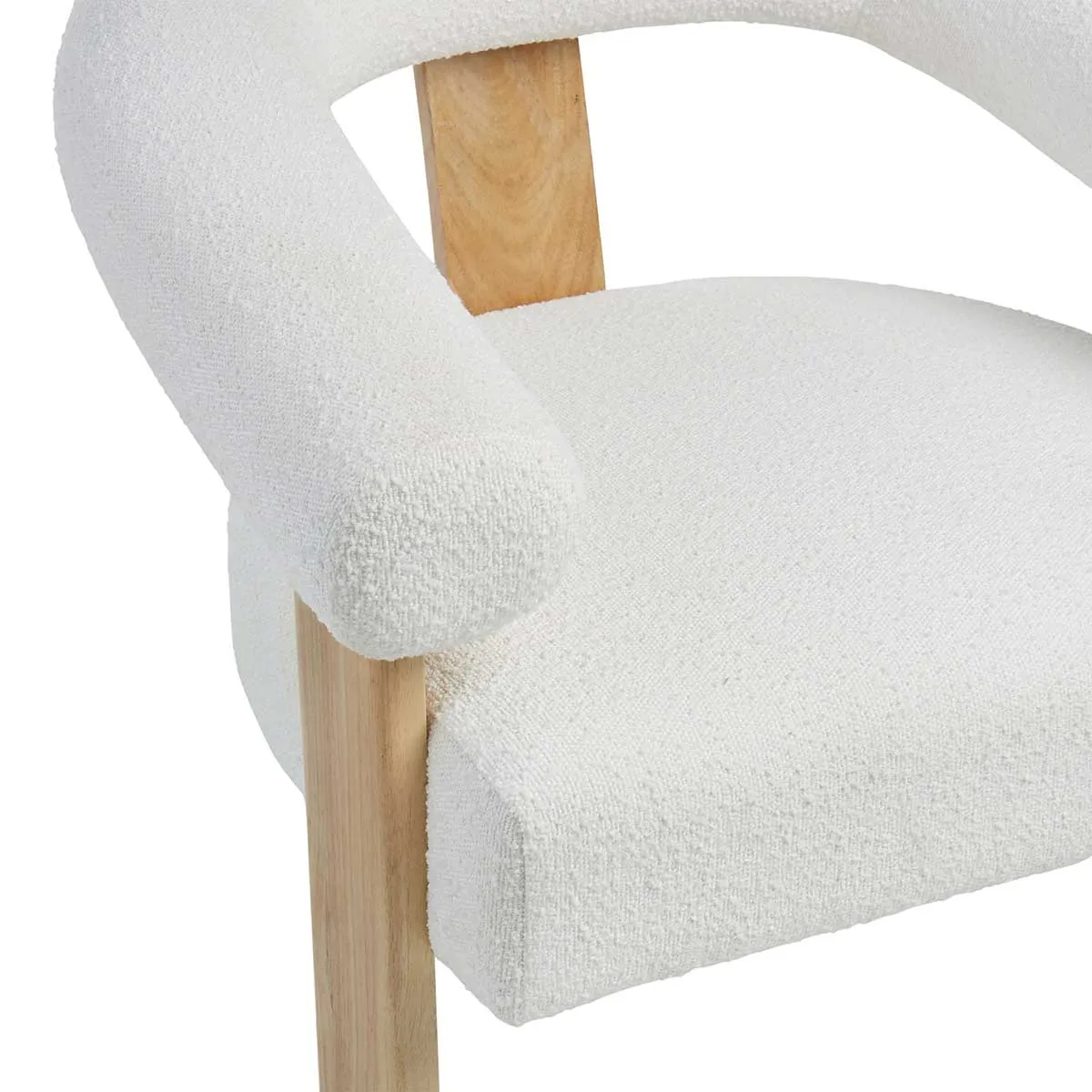 Boucle Curved Armchair