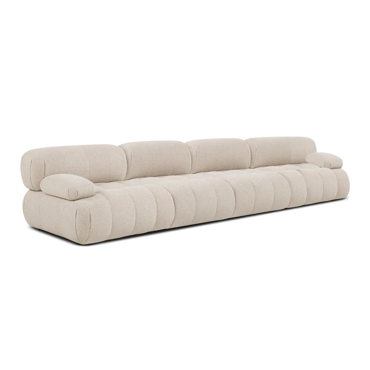 Bowie Boucle 4 Seat Sofa (Sand)