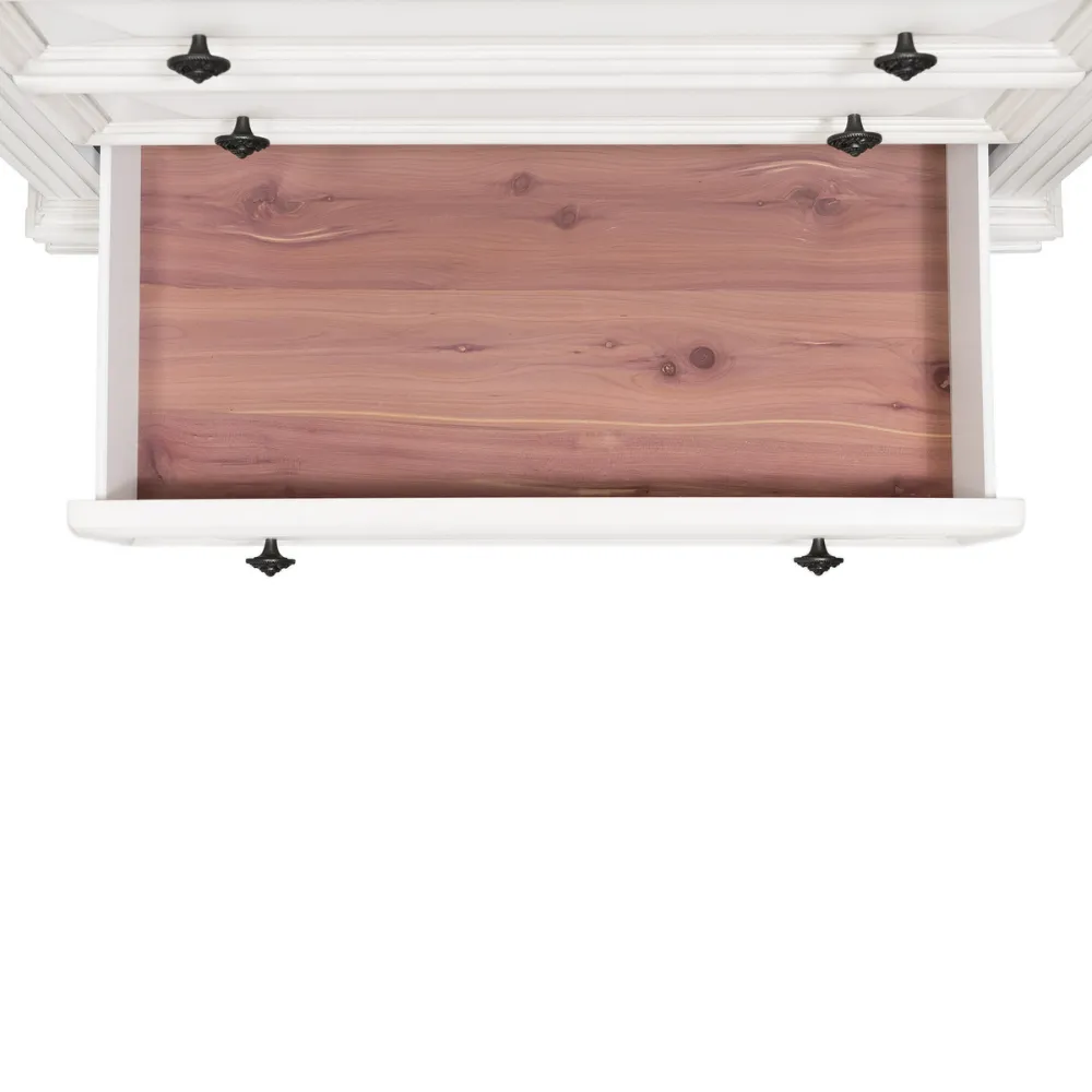 Calloway 7-Drawer Dresser w/ Mirror Set in White
