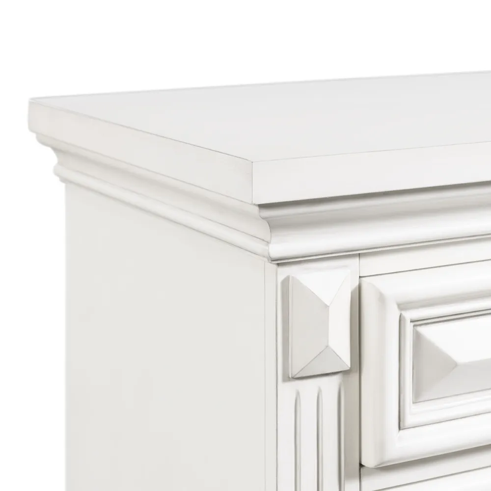 Calloway 7-Drawer Dresser w/ Mirror Set in White