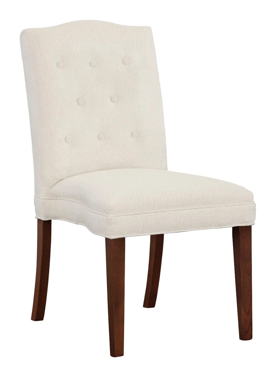 Camel Short Back Armless Stack Chair