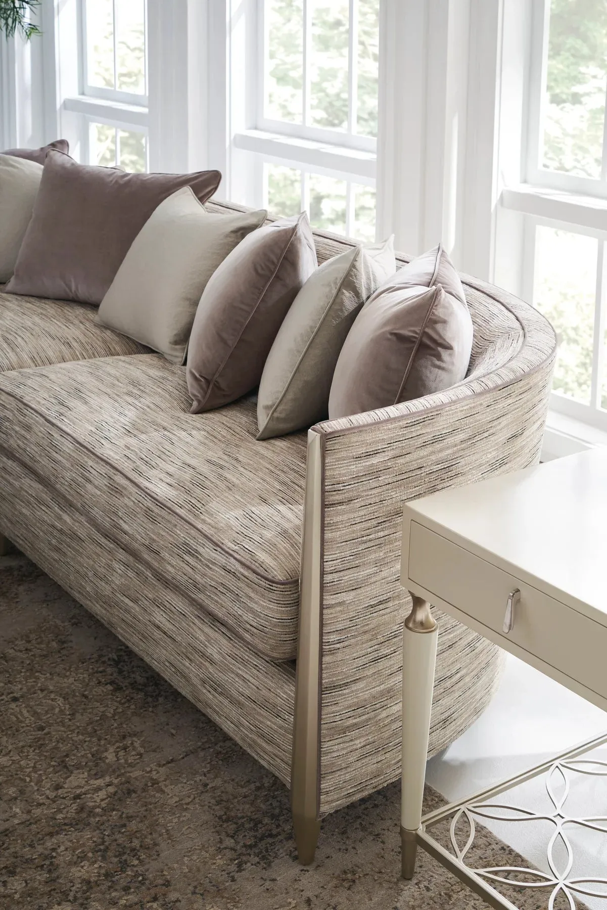 Caracole Upholstery - Piping Hot (Teal)
