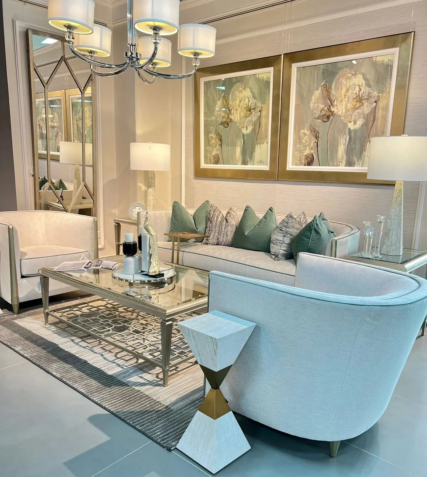 Caracole Upholstery - Piping Hot (Teal)
