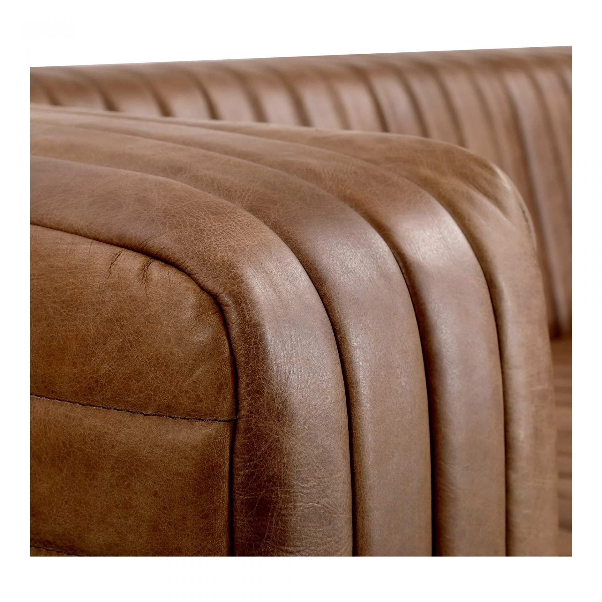 Castle Sofa Open Road Brown Leather
