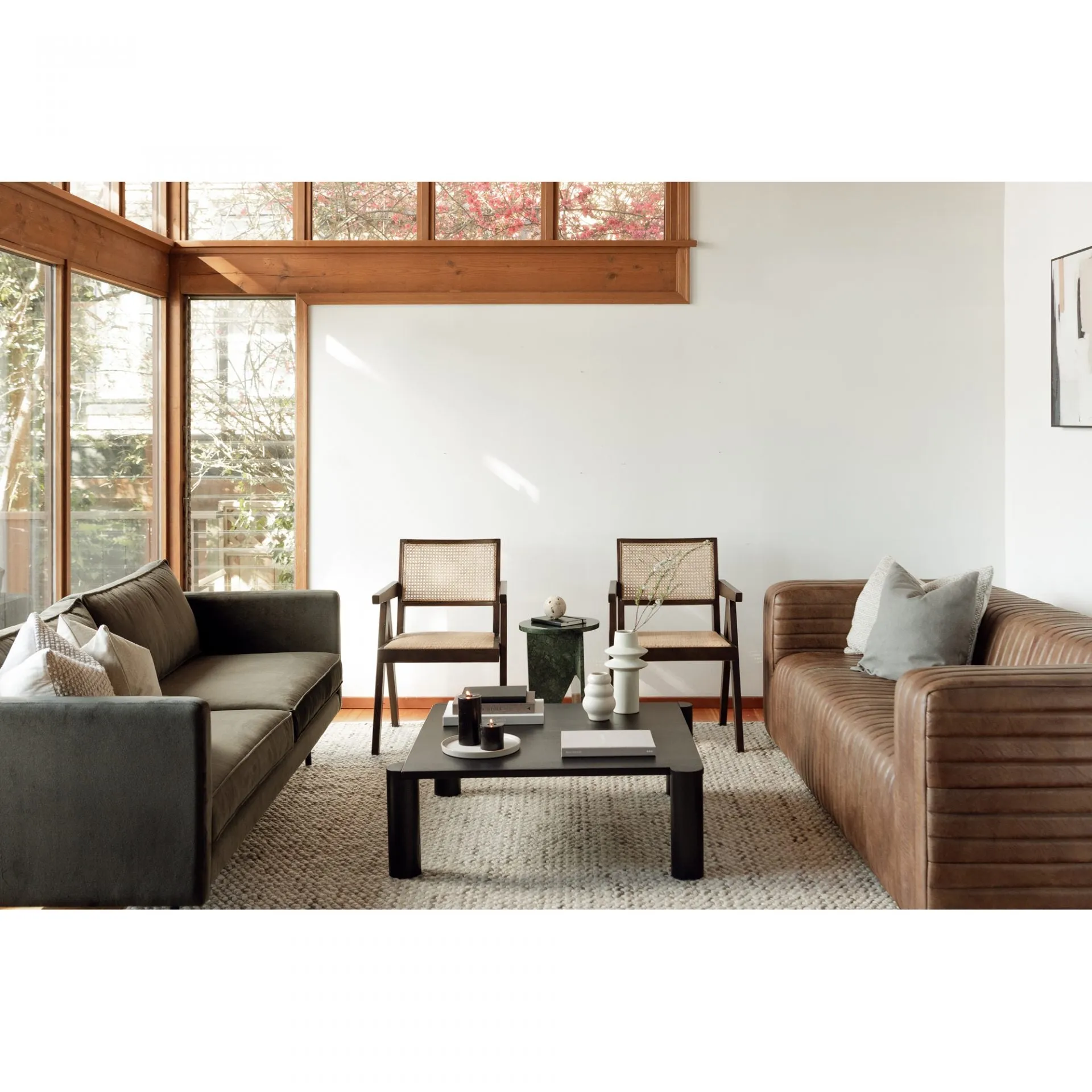 Castle Sofa Open Road Brown Leather