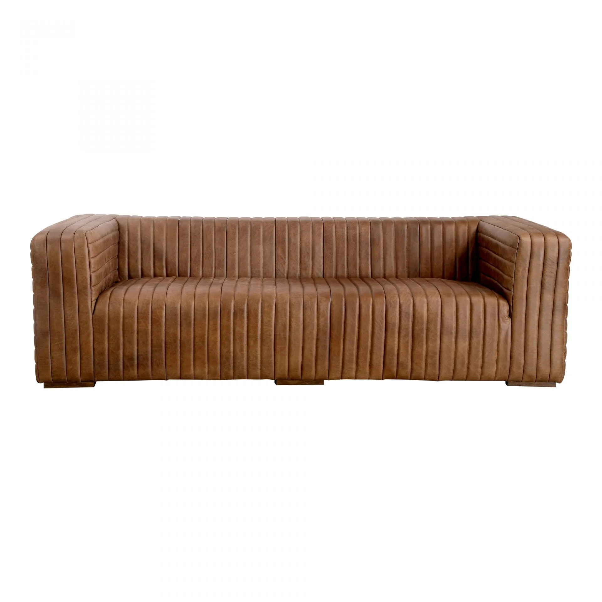 Castle Sofa Open Road Brown Leather