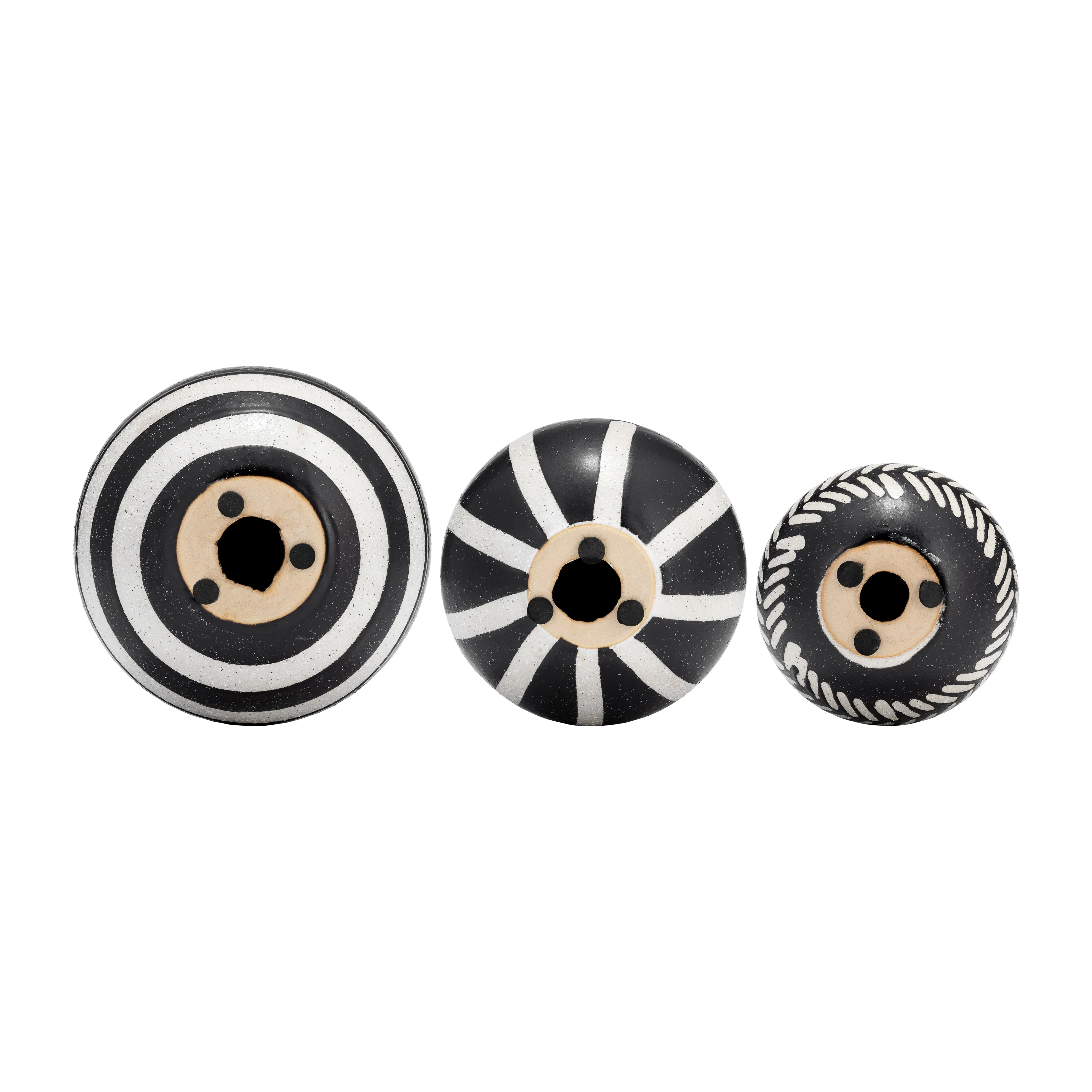 CER, S/3 4/5/6", TRIBAL ORBS, BLK/IVORY