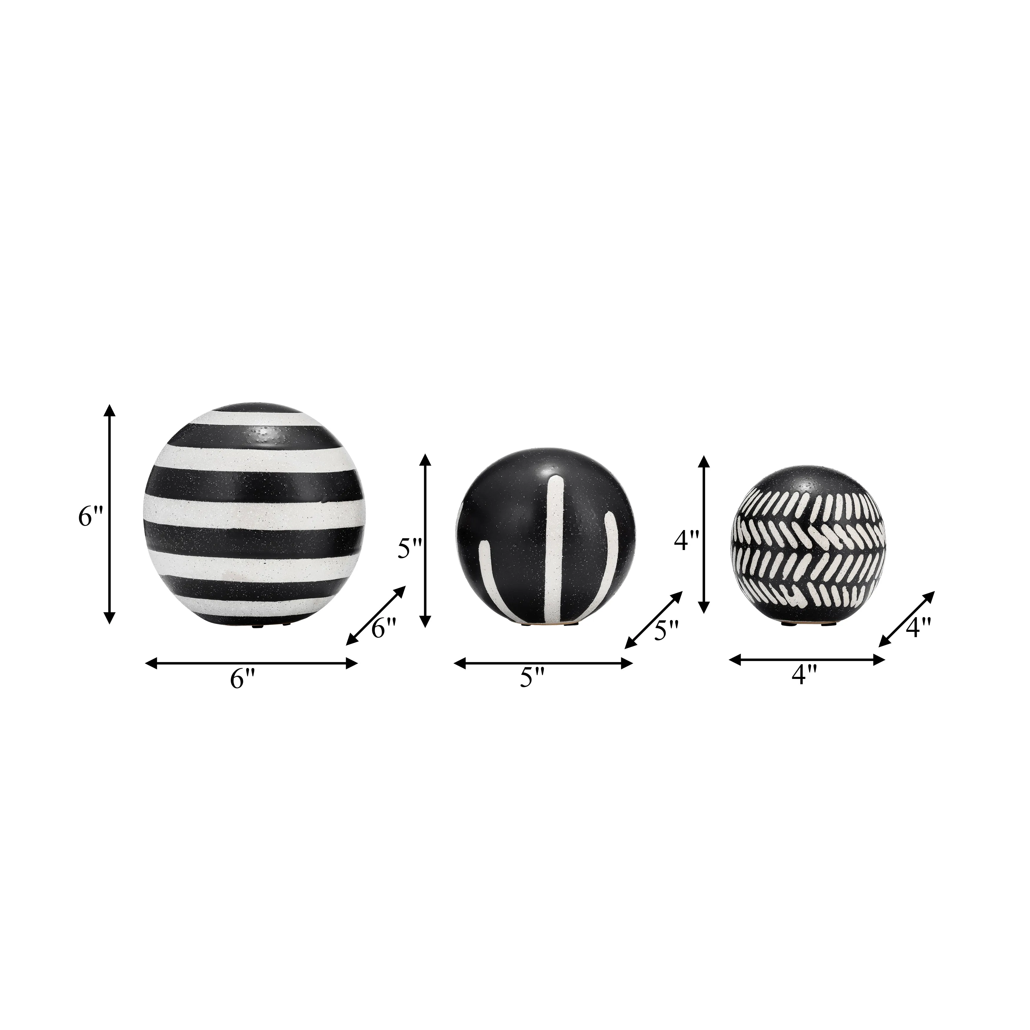 CER, S/3 4/5/6", TRIBAL ORBS, BLK/IVORY