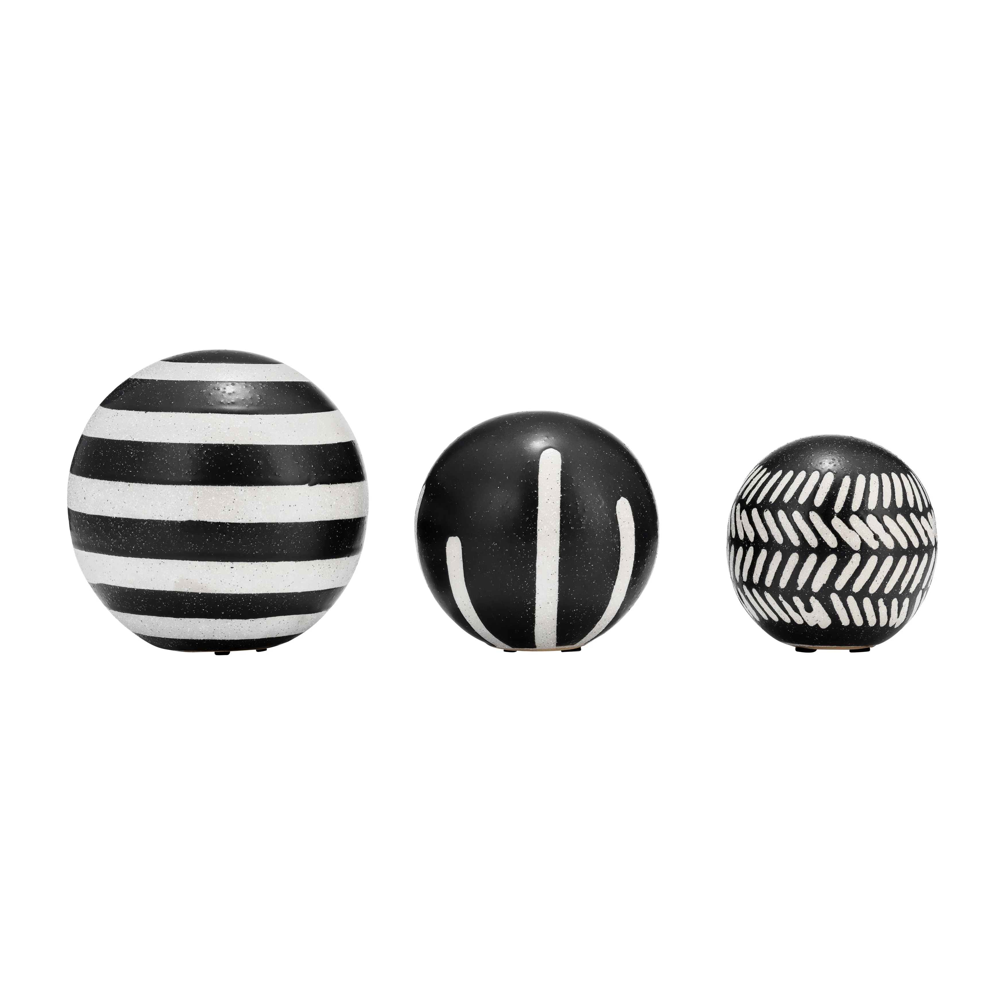 CER, S/3 4/5/6", TRIBAL ORBS, BLK/IVORY