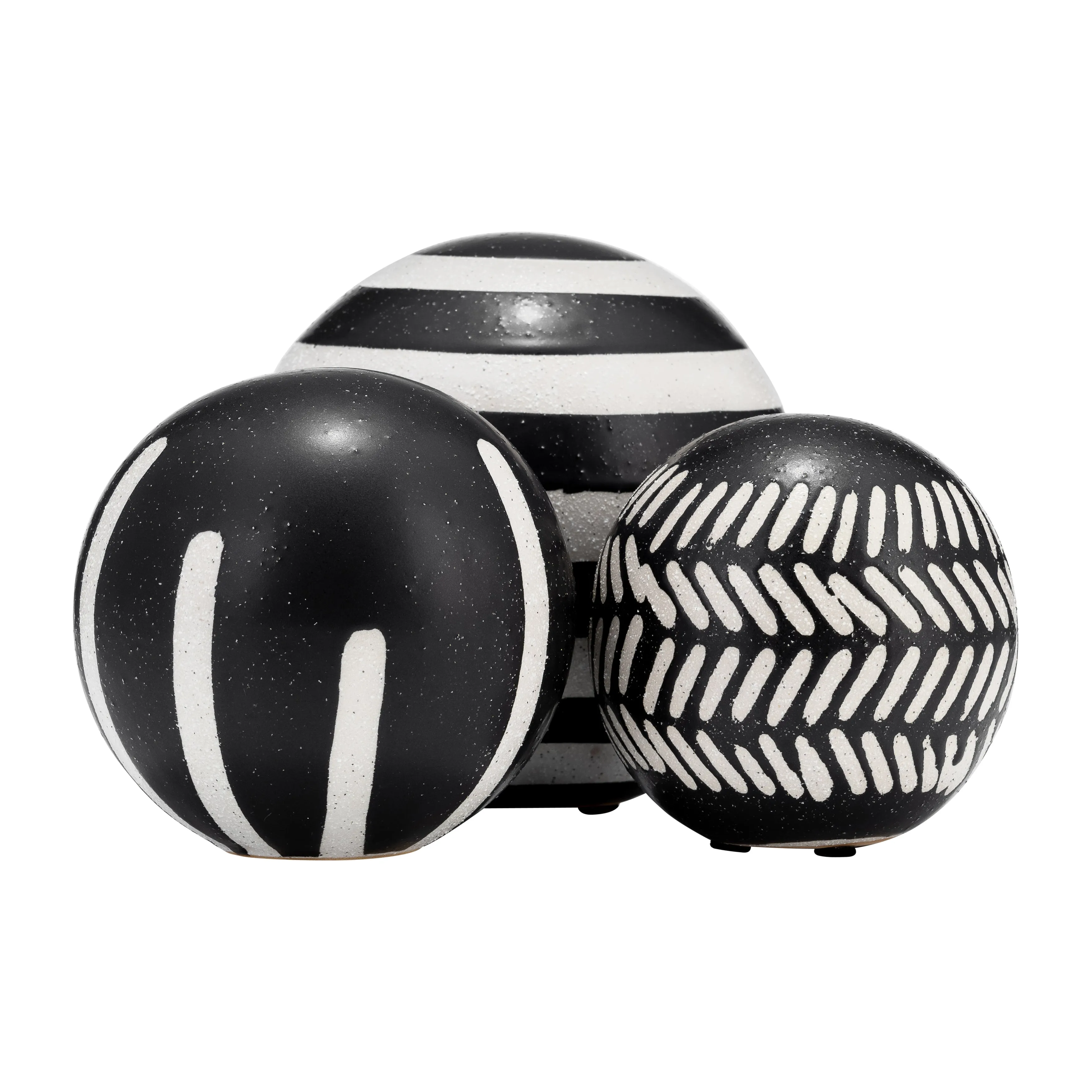 CER, S/3 4/5/6", TRIBAL ORBS, BLK/IVORY