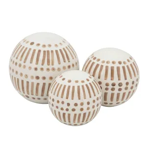 CER, S/3 6/5/4" ORBS, TAN