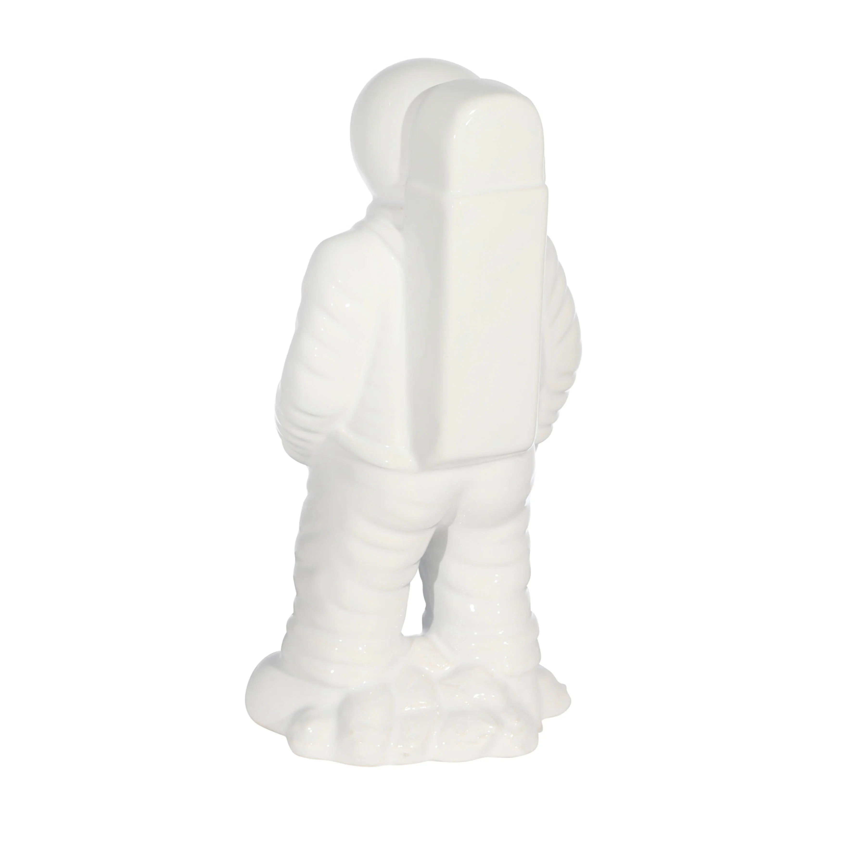 CERAMIC 12" ASTRONAUT STATUETTE, WHITE