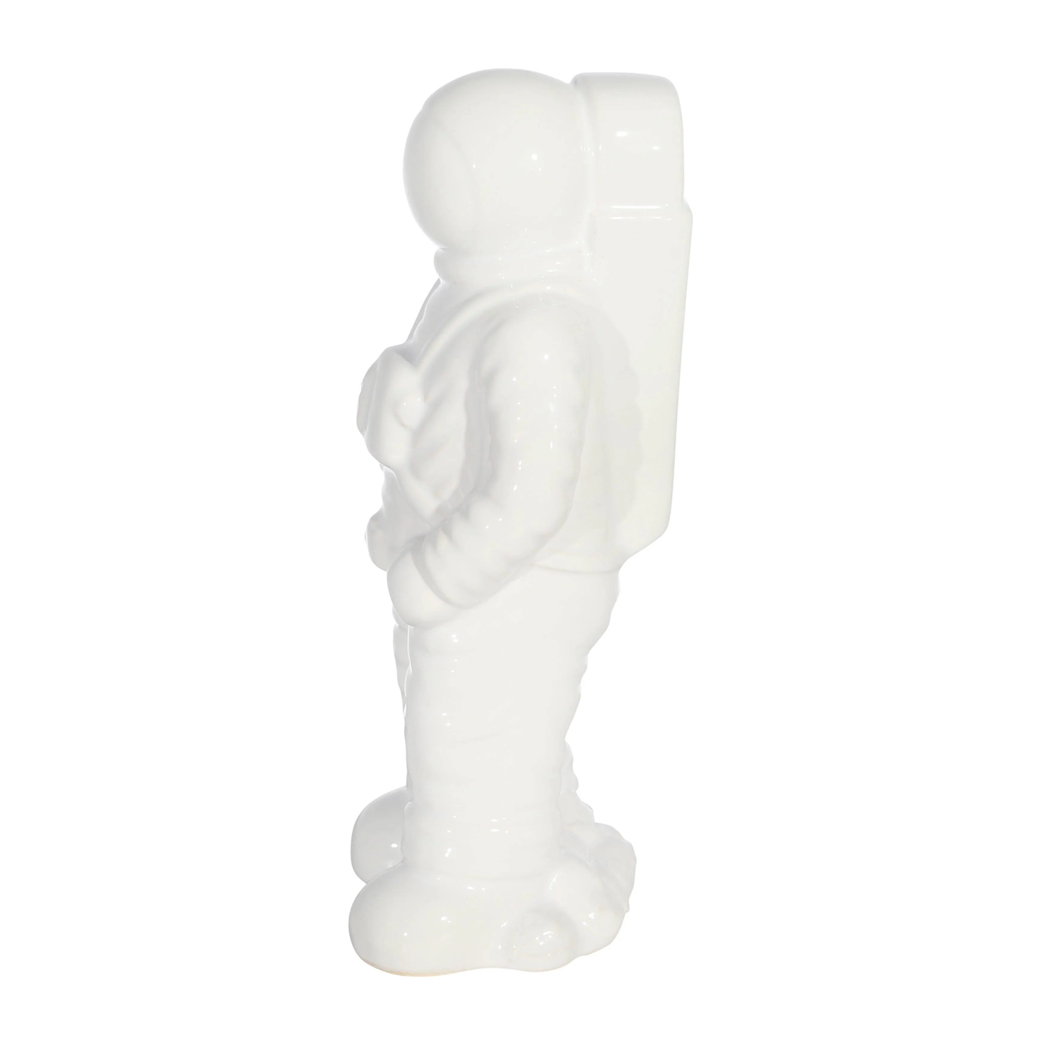 CERAMIC 12" ASTRONAUT STATUETTE, WHITE