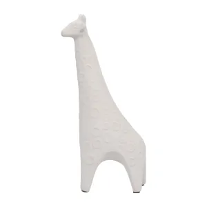 CLAY, 11" POLKA DOT GIRAFFE, IVORY