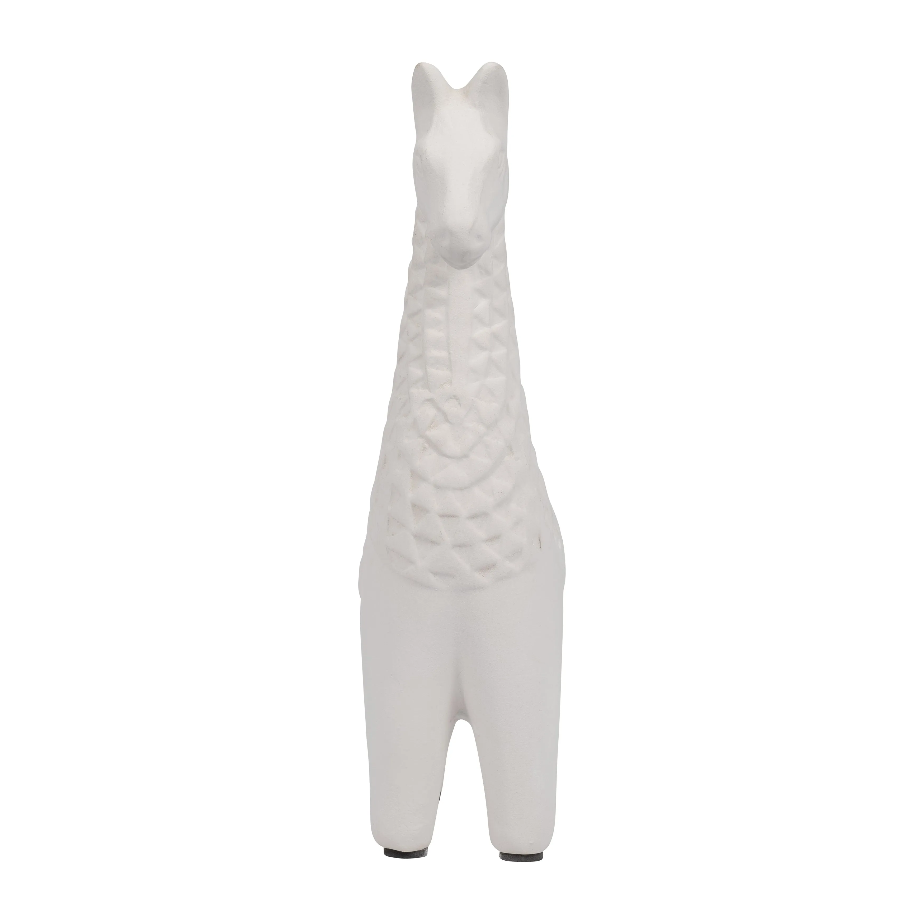 Clay, 11" Standing Llama, Ivory