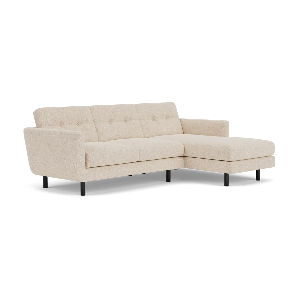 Conrad Boucle Right Chaise Sofa