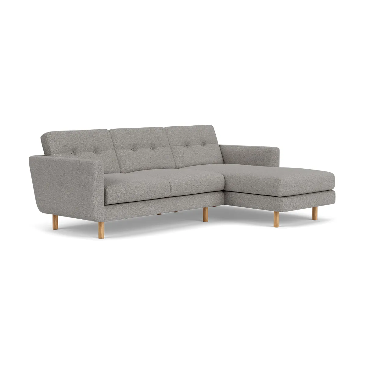 Conrad Boucle Right Chaise Sofa