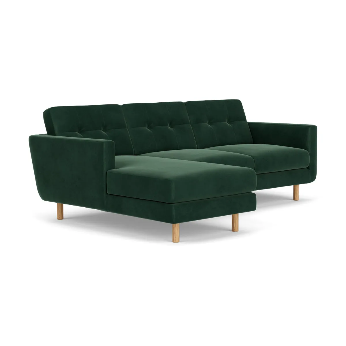 Conrad Velvet Left Chaise Sofa