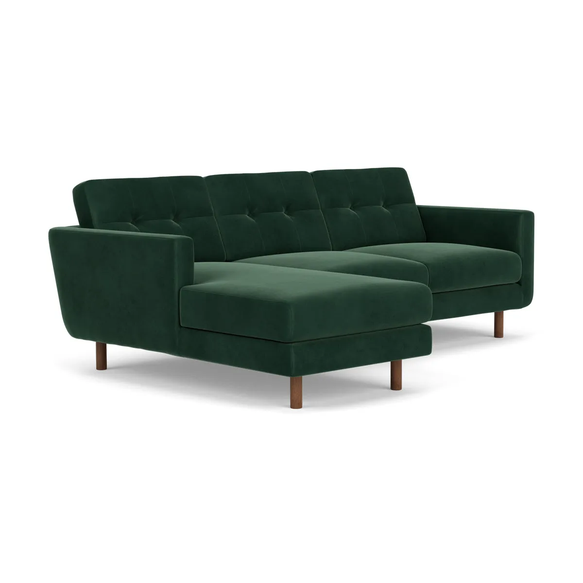 Conrad Velvet Left Chaise Sofa