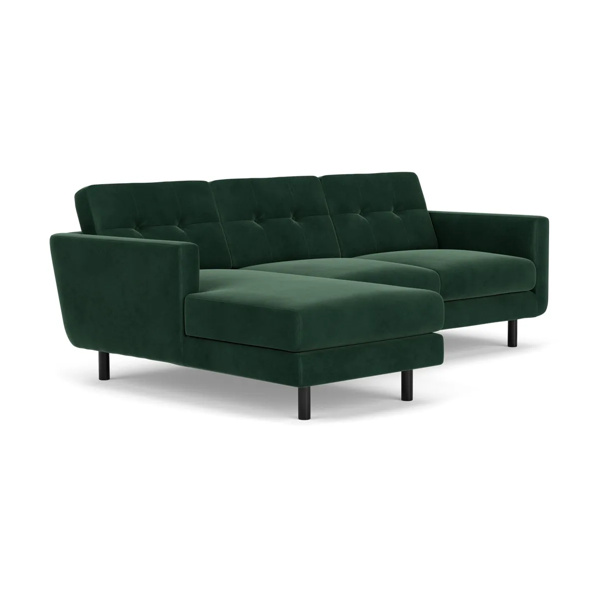 Conrad Velvet Left Chaise Sofa