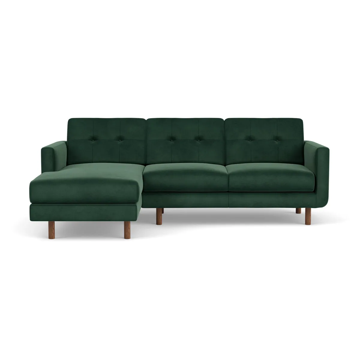 Conrad Velvet Left Chaise Sofa