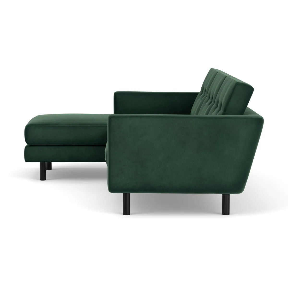 Conrad Velvet Left Chaise Sofa