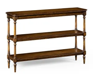 Country Farmhouse Collection - Victorian Style Walnut Three Tier tagre