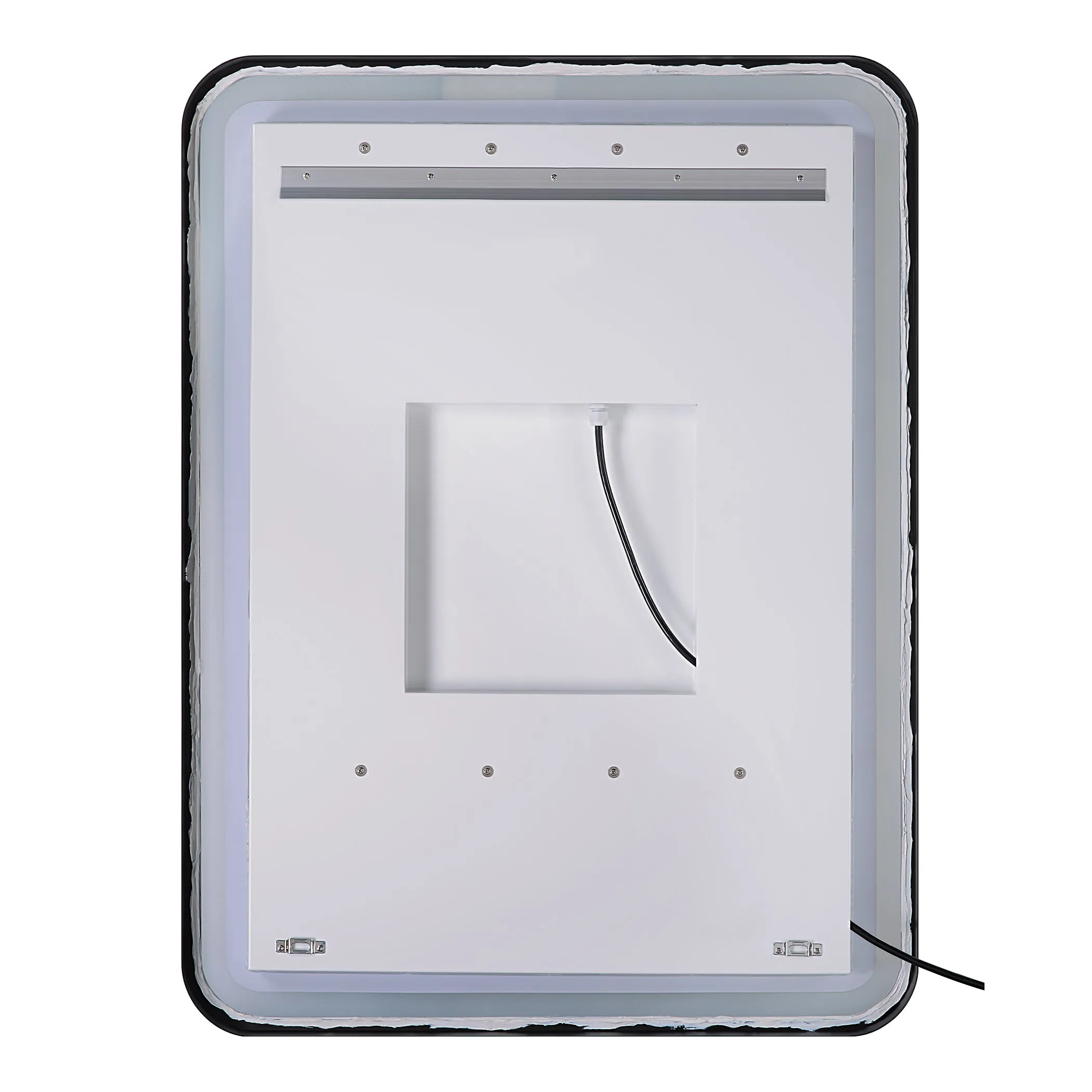 Crofton Lighted Vanity Mirror, Nickel