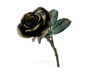 Curated Collection - Antique Dark Bronze Blooming Rose
